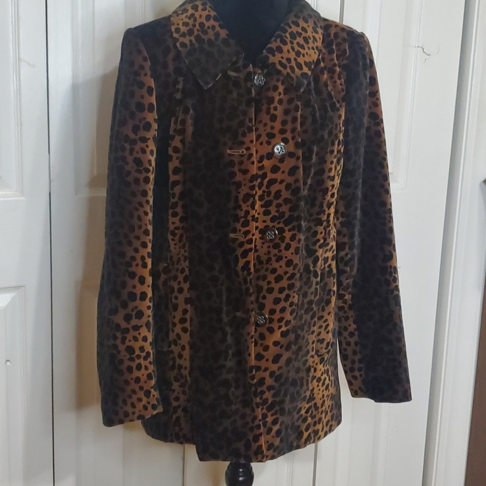 Vintage Aminal print lined jacket